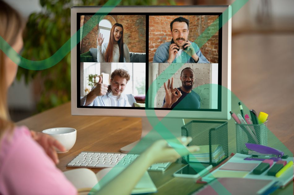 2 (5) collaborating online with colleagues will working remotely